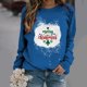 thumbnail image 2 of Sudadera para mujer Sudaderas con cuello redondo Primavera Otoño Manga larga Estampado de Navidad Suéter Top Odeerbi ODB-5, 2 of 5