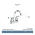 thumbnail image 4 of Moen Banbury Chrome Centerset Bathroom Sink Faucet 4 in., 4 of 7