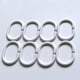 thumbnail image 2 of 24 ganchos de plástico blanco para cortina de ducha, anillas en C, ganchos para cortina de baño, clip deslizante (blanco), 2 of 6