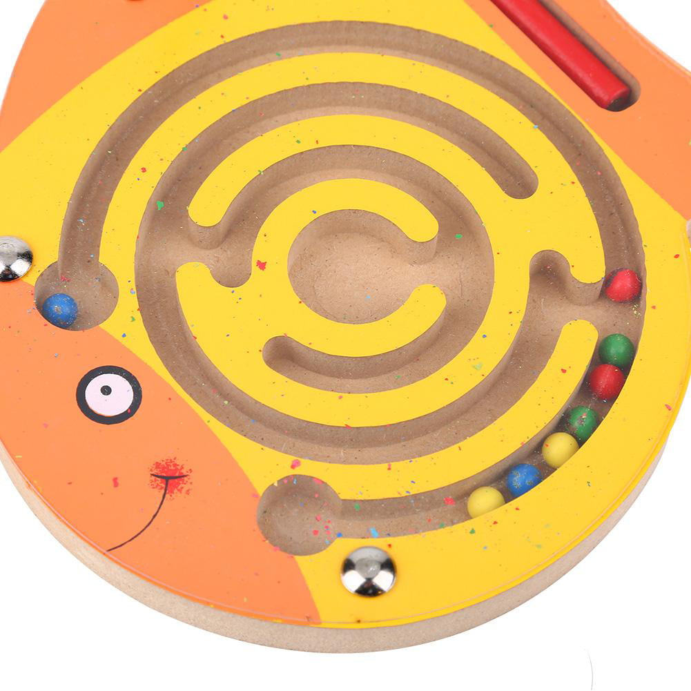 Magnetic Maze Educational Wooden Toys Puzzle Games Small The Pen Labyrinth 