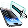 thumbnail image 1 of WWS-3 Pack pour iPhone 14 Pro Max Protecteur d'Écran, [Dureté 9H] [Grade Militaire Incassable] Film en Verre Trempé avec Plateau Ajustement Parfait, 1 of 4
