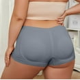 thumbnail image 4 of Women's Seamless Panties Women's Underwear No Show, Woman Solid Color Shapewear Pant Fake Hip Pants With Sponge Waist Pad Sexy Briefs, 4 of 7