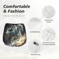 thumbnail image 4 of Salouo Space White Horse Print Women's 2 in 1 Running Shorts Double-Layer Shorts Athletic Workout Gym Yoga Shorts Running Shorts for Women-Medium, 4 of 7