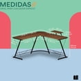thumbnail image 3 of Mubson Escritorio en L con Base para Monitor. Mesa de Trabajo Emil, 3 of 5