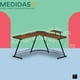 thumbnail image 3 of Mubson Escritorio en L con Base para Monitor. Mesa de Trabajo Emil, 3 of 5