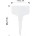 thumbnail image 3 of 100 PCS Plastic Plant Labels T-Type Garden Stake Tags Waterproof Plant Markers Reusable Plant Signs for Outdoor Indoor Nursery Potted Plants Seed, White, 3 of 8