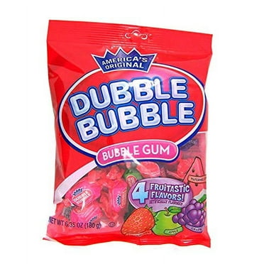 Dubble Bubble Fruit Flavored Bubble Gum, 6.35 Ounce