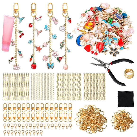 Kit para Hacer Pulseras de Dijes SUTROMA 423 Piezas con Alicates para Joyería