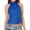 Blue, variant on AOOCHASLIY Womens Tee Clothes Women's Shimmer Flashy All Sequins Embellished Sparkle Vest Tank Tops