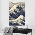 thumbnail image 4 of ZNDUO Japanese Great Waves Pattern Tapestry, Wall Tapestries for Bedroom, 60 x 40 inch, 4 of 8