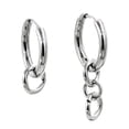 thumbnail image 1 of Lazo de Plata de Tono de de Moda de material acero Inoxidable Cuelga Joyería de Pendiente de Aro Yuyangstore Los anillos cuelgan los pendientes, 1 of 8