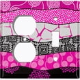 thumbnail image 4 of Metal Light Switch Plate Cover Colorful Safari African Tribal Art Pattern SFR033, 4 of 13
