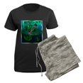 thumbnail image 5 of CafePress - Image1 Pajamas - Women's Short Sleeve Print T-Shirt and Pants Dark Cotton Pajama Set, 5 of 7