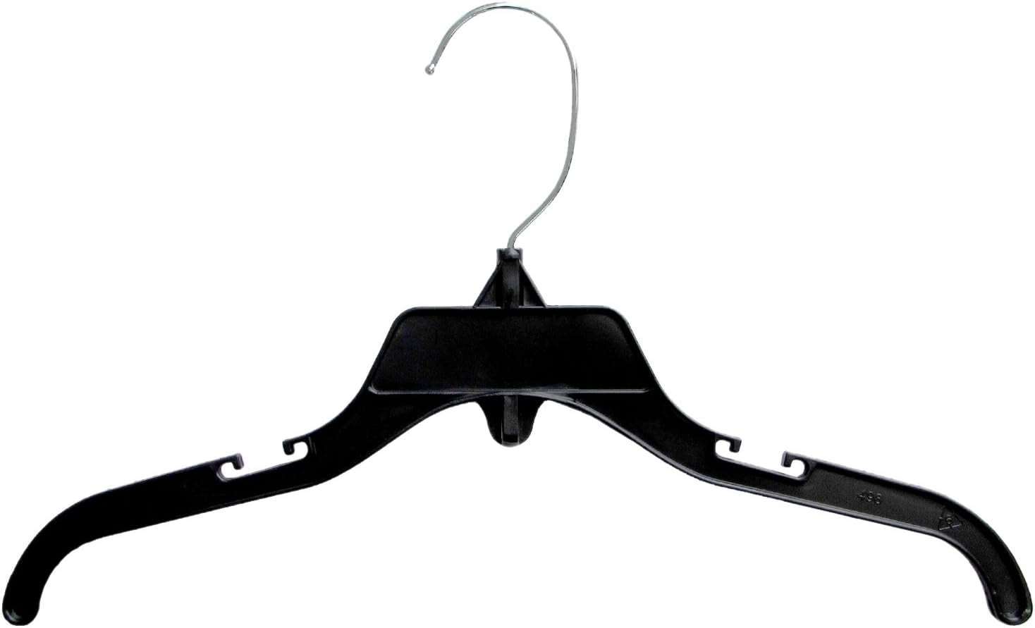 Hanger Central 10 Pack Black Plastic Shirt Hangers 12 inch