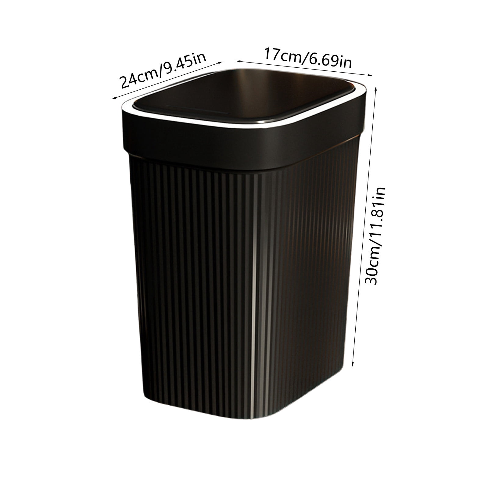 Touch Trash Can under $5! Cagogo Press Top Trash Can with Flip Lid, Kitchen Bathroom Garbage Bin, Space Saving Waste Basket, Touch Top Trash Can, Modern Household Waste Container