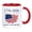 Red, variant on 2-5-0 Years of Freedom Commemorative Mug, USA Independence Day Ceramic Cup, Patriotic Gift for Veterans and History Buffs