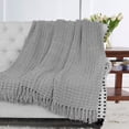 thumbnail image 2 of Home Soft Things Space Yarn Throw - Charcoal Grey - 60" x 80" Jumbo, 2 of 7