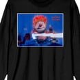 thumbnail image 2 of The Year Without A Santa Claus Heat Miser Photo Crew Neck Long Sleeve Men's Black Tee-Large, 2 of 7