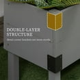thumbnail image 5 of 2-Tier Raised Garden Bed with Trellis – Elevated Wooden Planter Box on Legs with Metal Corners, Ideal for Growing Vegetables, Flowers, and Herbs. Stylish and Functional Gardening Solution, 5 of 9
