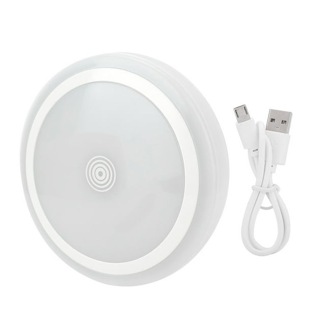 Lámpara de noche LED simple con atenuación táctil, carga USB, luz de noche recargable para bebé para dormitorio(A)