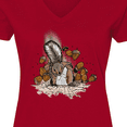thumbnail image 4 of Inktastic Squirrel Superhero Landing with Acorns Women's V-Neck T-Shirt, 4 of 5