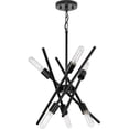 thumbnail image 3 of Astra Collection Six-Light 22" Matte Black Modern Chandelier, 3 of 8