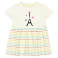 thumbnail image 3 of Inktastic Paris Lover Eiffel Tower Girls Baby Dress, 3 of 5