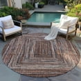 thumbnail image 4 of Addison Rugs Chantille ACN1725 Terracotta 8' x 8' Indoor/Outdoor, Machine Washable, Easy Clean, Non Shedding, Bedroom, Living Room, Dining Room, Kitchen, Patio Round Rug, 4 of 7
