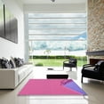 thumbnail image 7 of Ahgly Company Machine Washable Indoor Square Transitional Deep Pink Area Rugs, 8' Square, 7 of 7