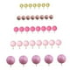 thumbnail image 5 of 50 piezas de bolas para decorar tartas, mini globos, adornos para cupcakes, palillos para tartas, bolas de espuma Rosa, 5 of 9