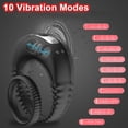 thumbnail image 5 of Xbonp Vibrating Penis Ring with Adjustable Buckle, Rechargable Penis Vibrator Stretchy Silicone, 5 of 5