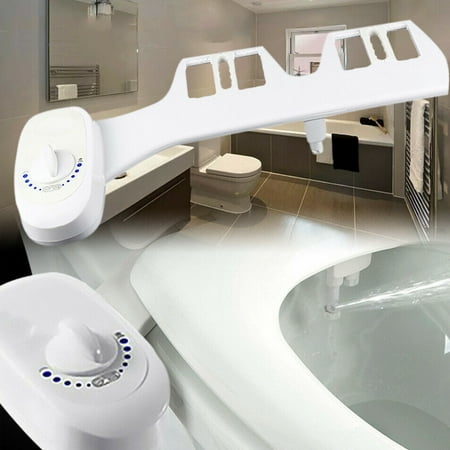 Self Cleaning Nozzle Hot Cold Fresh Water Spray Non-Electric Bidet Bathroom Toilet Seat ,Bidet Spray, Non-Electric Mechanical Bidet