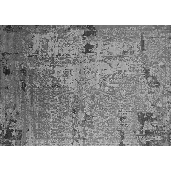 Ahgly Company Indoor Rectangle Oriental Gray Industrial Area Rugs, 3' x 5'