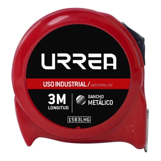 Flexómetro Uso Industrial 3mx19mm Carcasa Plástico Abs Urrea Urrea 1583LHG