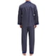 thumbnail image 3 of INSPIRAR CHIC Conjunto de Pijamas de 2 Piezas para Hombre, Camisón de Botones con Estampado, Patrón Casual, Talla M, Azul Oscuro, 3 of 6