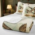 thumbnail image 4 of Manfei Hunting Themed Duck Bed Spread Queen,Farmhouse Mallard Queen Coverlet Set,3pcs,1 Quilt and 2 Pillowcases, 4 of 7