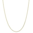 thumbnail image 1 of Solid 14k Yellow Gold 1.0mm Diamond-Cut Wheat Chain Necklace 24" - with Secure Lobster Lock Clasp, 1 of 5