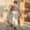 thumbnail image 6 of Ecetana Sneakers for Women Suede Low-Top Shoes Casual Lace-Up Walking Shoes with Non-Slip, 6 of 7