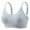 Gray, variant on Women's Adjustable Lace Bralette with Mesh Detailing for Comfort and Support