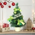 thumbnail image 6 of Wooowa Christmas Mini Tabletop Tree Figurines, Festive Small Decor for Desks & Countertops, 6 of 8