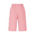 thumbnail image 7 of Womens Casual Capri Pants Lightweight Athletic Elastic Waisted Straight Leg Trousers with Pockets, 7 of 7