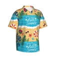 thumbnail image 2 of Daiia Hello Summer1 Hawaiian Shirt for Men Gentle Cotton Regular Short Sleeve Casual-XX-Large, 2 of 9