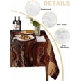 thumbnail image 3 of Brown Marble Tablecloth Rectangle Table Cloth 52x70, Waterproof Tablecloth Outdoor Table Cloth, Ombre Abstract Striped Mottled Aesthetic Washable Table Cover for Kitchen Dinning Party, 3 of 8