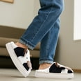 thumbnail image 5 of Cow Slippers for Women and Men, Fluffy Cute Cozy High Platform Animal Slippers Winter Indoor Outdoor Slippers for Women, 5 of 6