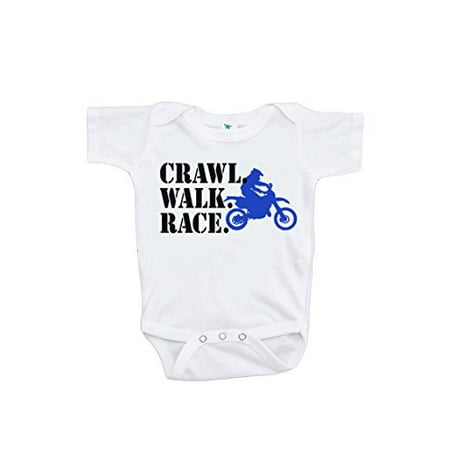 

7 ate 9 Apparel Kids Crawl Walk Bike Onepiece White