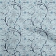 thumbnail image 1 of oneOone Tissu Flex Coton Bleu Moyen Floral Rétro Matériel de Robe Tissu Imprimé Tissu au Mètre 40 Pouces de Large, 1 of 5