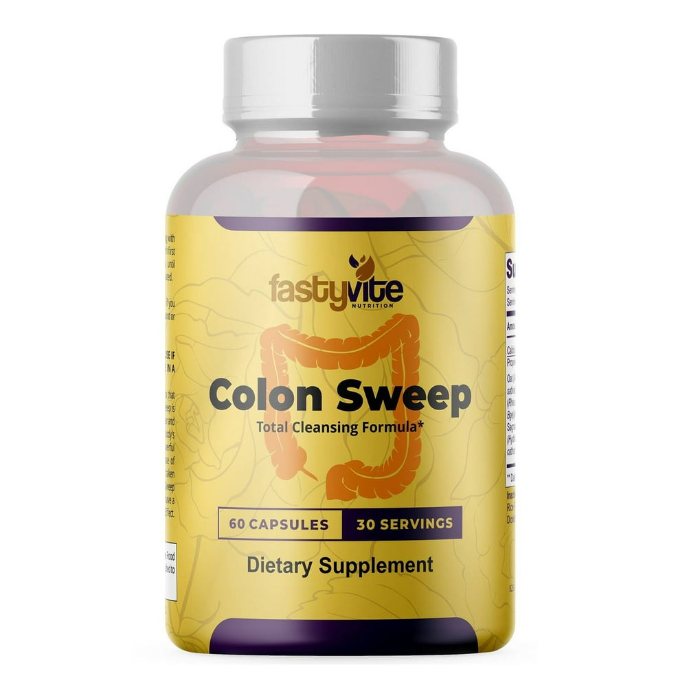 Colon Sweep Colon Cleanse Capsules Pure Detox Cleanser Colon for