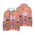 thumbnail image 6 of Bingfone Flamingo Riding a Bicycle Men's Drawstring Hoodie Long Sleeve Pocket Sweatshirts-Medium, 6 of 6