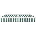 thumbnail image 3 of Awntech 14 Ft Key West Right Motorized Heavy Duty Patio Retractable Awning with Cassette (168in x 9.38in x 120in), Forest/White Stripe, 3 of 8