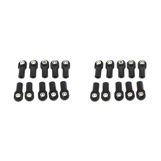 Vogacara Extremos de barra de acoplamiento de 10 piezas, rótulas de bola de enlace de coche RC, soportes de enlace de articulación de coche, accesorios Type1 NO1 Vogacara CBP163556